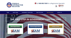 Desktop Screenshot of federalcontractorregistry.com
